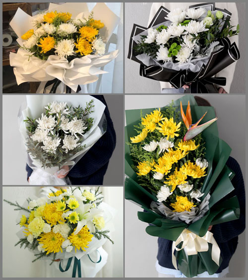 山东青岛即墨市龙山街道前北葛村白事花束代送
